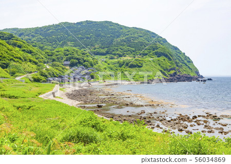 Scenery of the Sotoura coast in Wajima City, Monzen-cho, Wajima City, Ishikawa Prefecture Scenery of the Sotoura coast in Wajima City, Monzen-cho, Wajima City, Ishikawa Prefecture 56034869