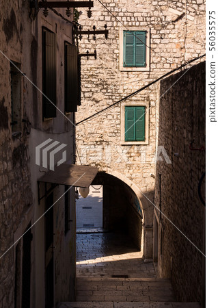 Street of the old city, Sibenik, Croatia Street of the old city, Sibenik, Croatia 56035575