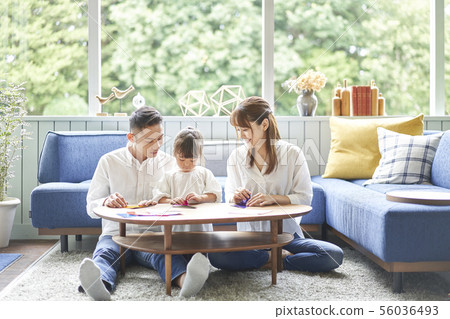 Girl making origami 56036493