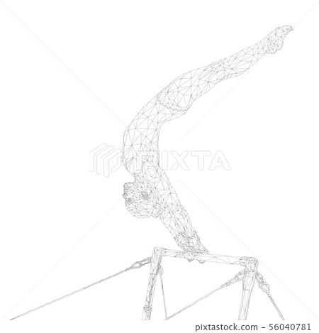 gymnastics women athlete in uneven bars gymnastics women athlete in uneven bars 56040781