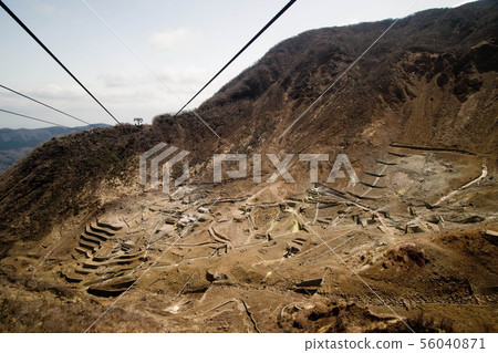Active sulphur vents of Owakudani valley Active sulphur vents of Owakudani valley 56040871
