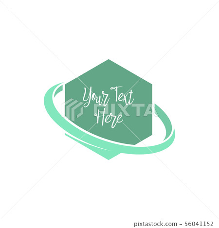 Abstract Emblem Blank Design Vector Template Frame 56041152