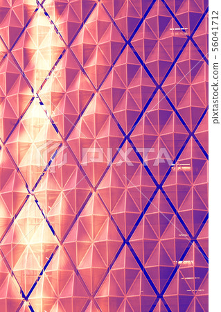 Glass skyscrapers facade. Architecture background. 56041712