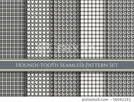 Dog tooth fabrics swatches set Dog tooth fabrics swatches set 56042281
