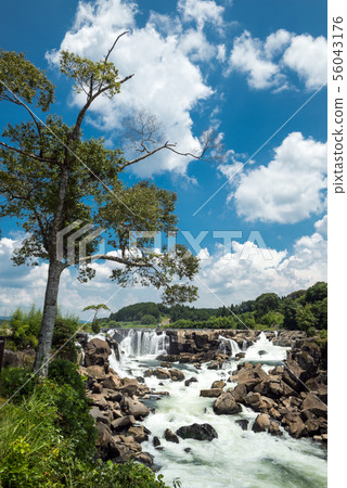 Yuuki waterfall water stream and trees 56043176