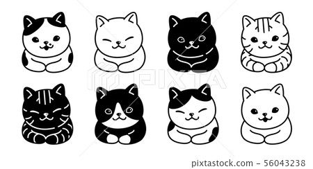 Cute Cartoon Cat And Kitten Icon In Style Vector, Kittens, Lineal Icon,  Flat Icon PNG and Vector with Transparent Background for Free Download