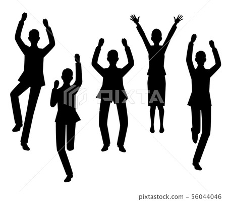 Silhouette Jump Men Women Suits 56044046