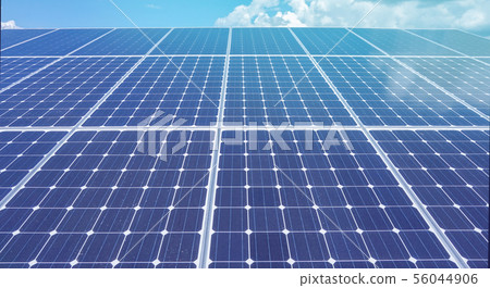 Renewable green energy power solar cell install on Renewable green energy power solar cell install on 56044906