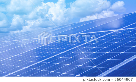 Renewable green energy power solar cell install on Renewable green energy power solar cell install on 56044907