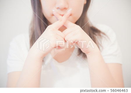 女孩，姿勢，拒絕 56046463