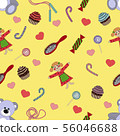 pattern of sweets and candies 56046688