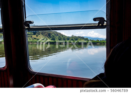 Tranquility of morning waters of Pamvotida, Greece 56046789