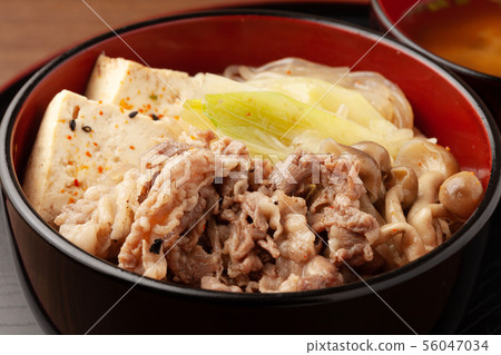 Sukiyaki on rice Sukiyaki on rice 56047034