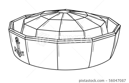 Marine cap with anchor symbol 56047087