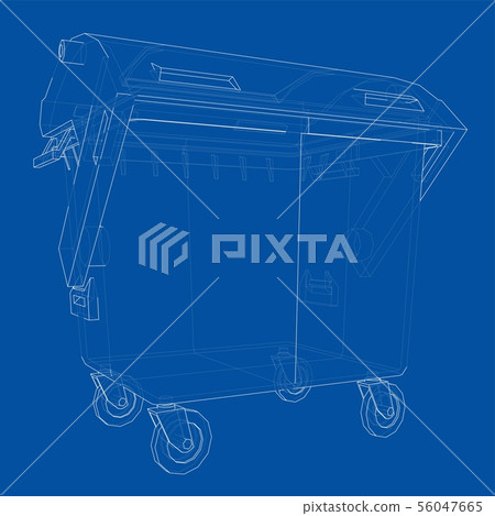 Outline Dumpster or dustbin vector Outline Dumpster or dustbin vector 56047665