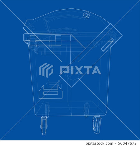 Outline Dumpster or dustbin vector Outline Dumpster or dustbin vector 56047672