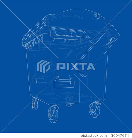 Outline Dumpster or dustbin vector Outline Dumpster or dustbin vector 56047674