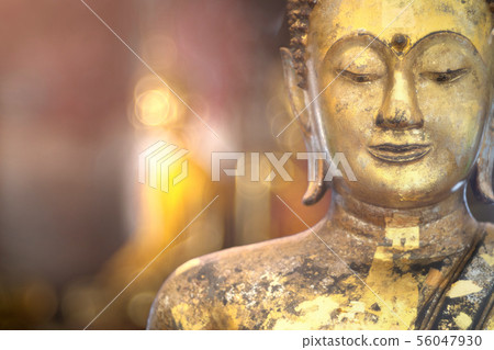 Ancient golden buddha state at Wat Suthat ,Bangkok 56047930
