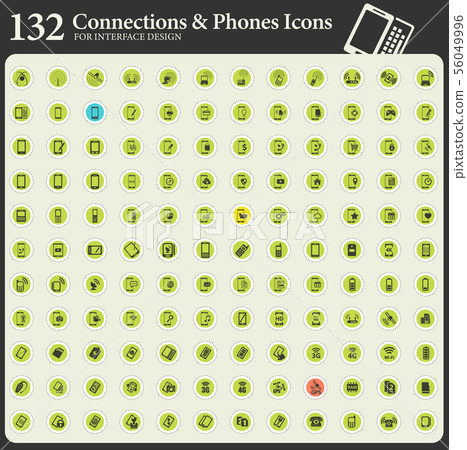 phones and technology icons 56049996