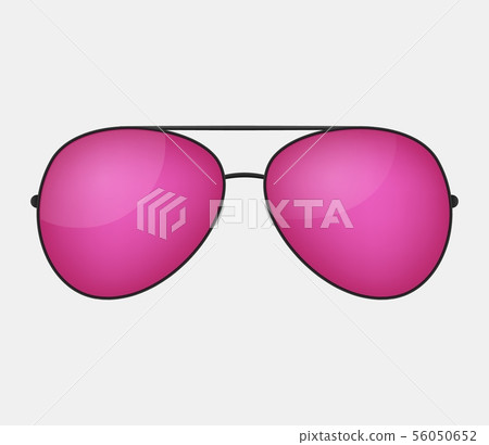 Pink vector glasses . 56050652