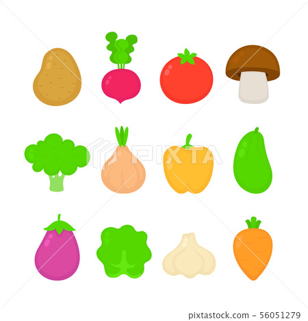Organic raw vegetable collection set Organic raw vegetable collection set 56051279