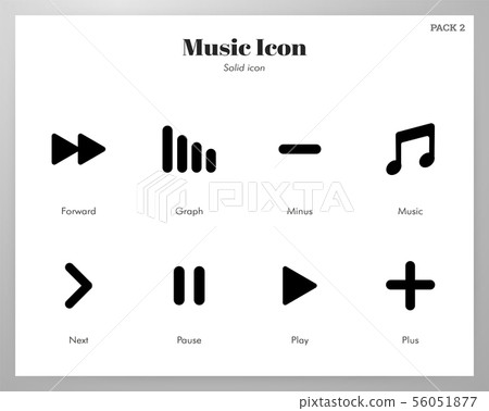 Music icons Solid pack Music icons Solid pack 56051877