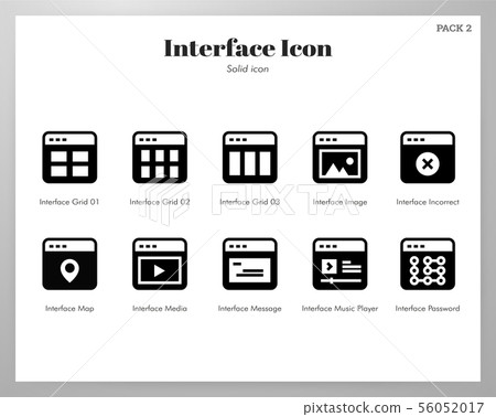 Interface icons Solid pack Interface icons Solid pack 56052017