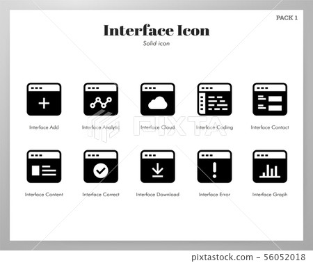 Interface icons Solid pack Interface icons Solid pack 56052018