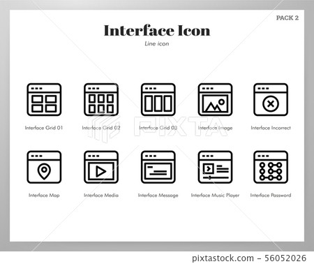 Interface icon Line pack 56052026