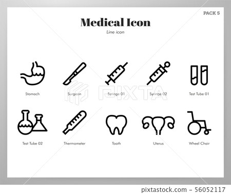 Medical icons Line pack 56052117