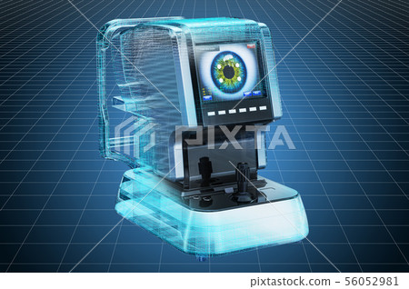 Visualization 3d cad model of Auto Refractometer 56052981