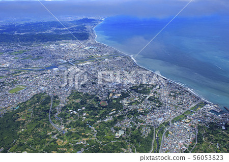 Panoramic view of Odawara City / Aerial 56053823