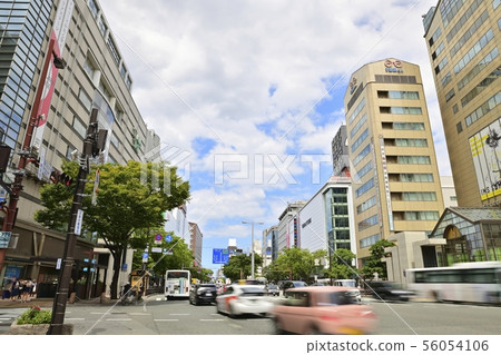 Cityscape of Tenjin, Fukuoka City 56054106