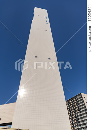 [Harumi Central Incineration Plant Chimney] 56054244