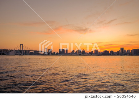 Scenery of the Toyosu-gururu Park (the evening view) Scenery of the Toyosu-gururu Park (the evening view) 56054540