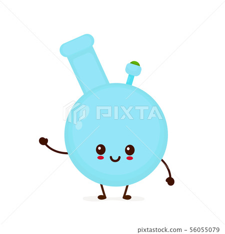 Happy cute smiling funny kawaii bong Happy cute smiling funny kawaii bong 56055079
