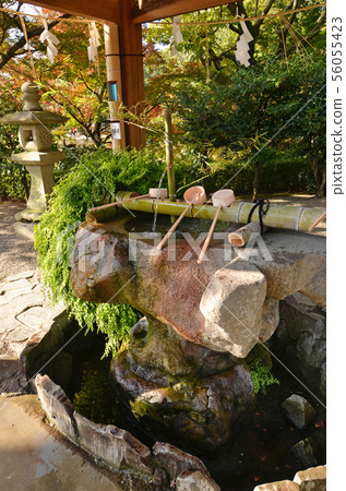 Shinto shrine purification basin Shinto shrine purification basin 56055423