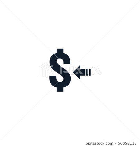 money transfer Icon symbol. currency exchange, 56058115
