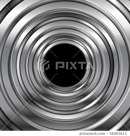 Grey metallic circles abstract tech background Grey metallic circles abstract tech background 56063611