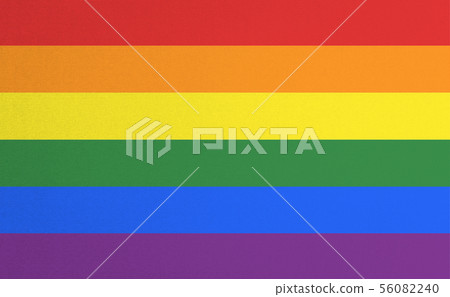 Rainbow flag pattern fabric texture for LGBT pride Rainbow flag pattern fabric texture for LGBT pride 56082240