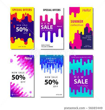 set sale banner background with dynamic rounded 56085449