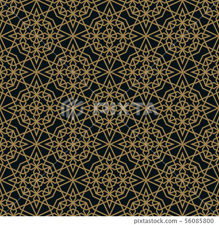 Vector modern geometric tiles pattern. golden 56085800
