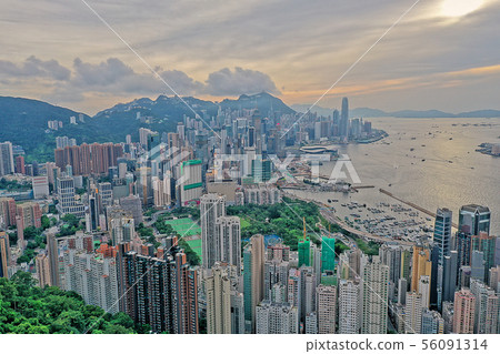 27 july 2019 Victoria Harbor as viewed top 56091314