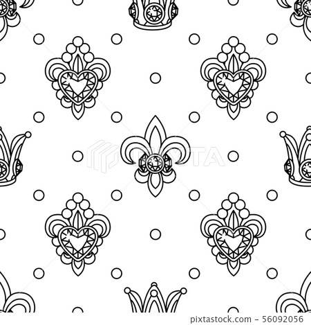 vector girlish seamless pattern 56092056