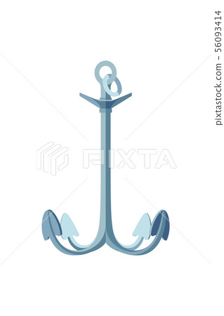 vector flat sea maritime icon Anchor 56093414