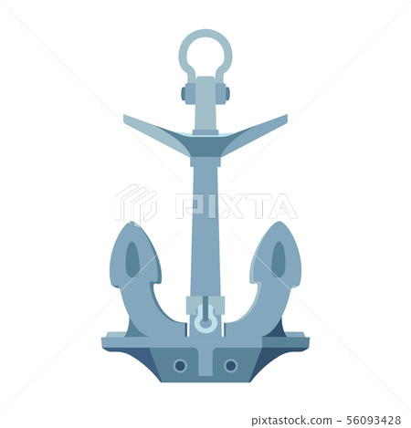 vector flat sea maritime icon Anchor 56093428