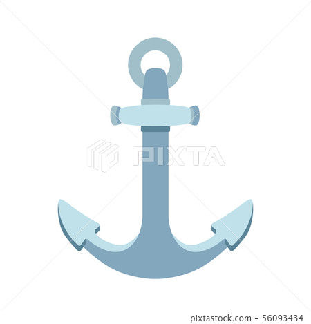 vector flat sea maritime icon Anchor 56093434