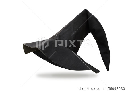 Halloween Witch wizard hat isolated clipping path 56097680