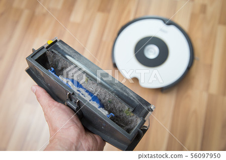 a lot of dirty dust in dust bin from robot vacuum a lot of dirty dust in dust bin from robot vacuum 56097950