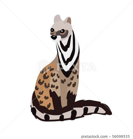 vector flat cartoon animal clip art 56099535
